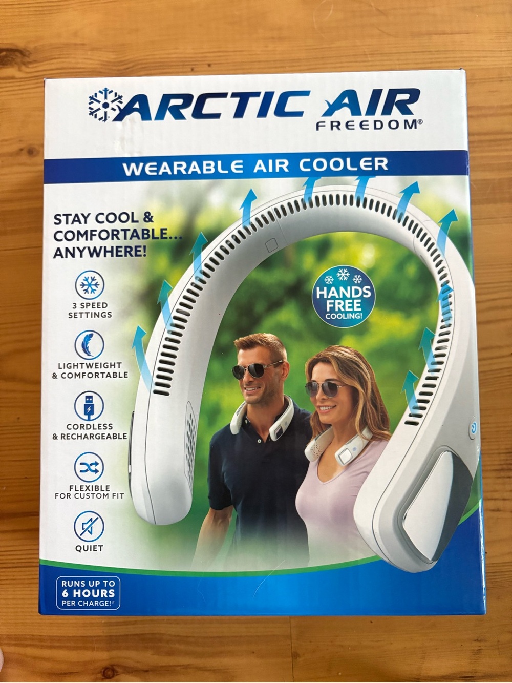 Freedom Wearable Air Cooler - White